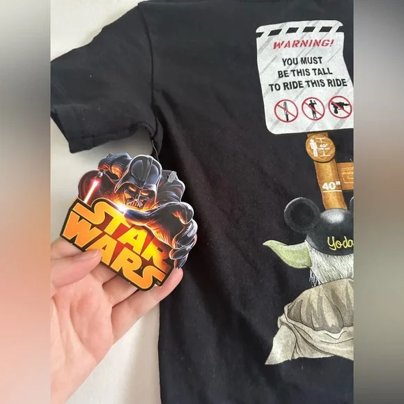 NWT Disneyland Disney Star Wars Yoda Funny Kids Unisex Short Sleeve Tee size 2T - Picture 3 of 4